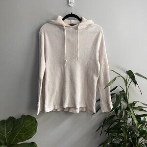 Forever 21 men's waffle hoodie off white size M